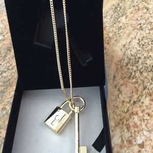 Victoria secret lock and key necklace