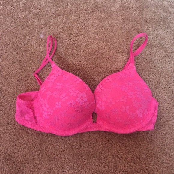 Hot Pink VS Push Up Bra