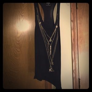 Express black and gold tank top