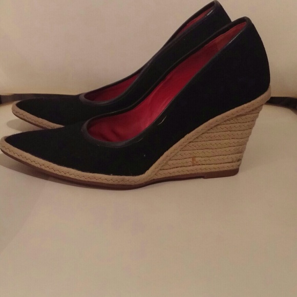 Celine Navy Blue Pointed Toe Espadrilles