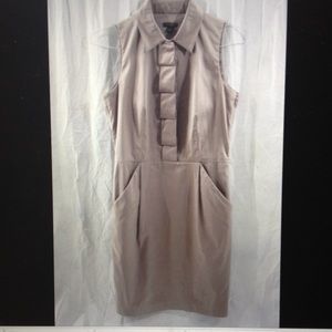 MOVING SALE - Ann Taylor Beige Ruffle Dress