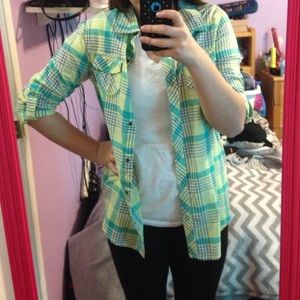 Blue and Green Plaid Arizona Jeans Co