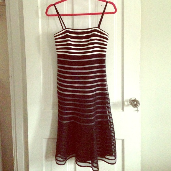 Beautiful black and white dress