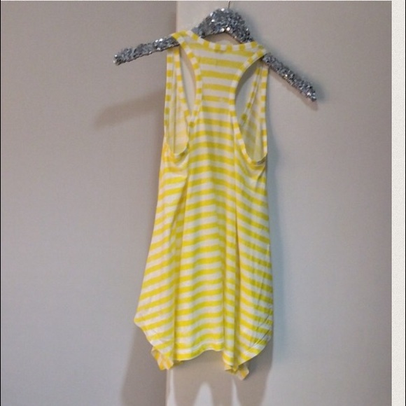 Splendid yellow/white striped racerback tank - Picture 2 of 3