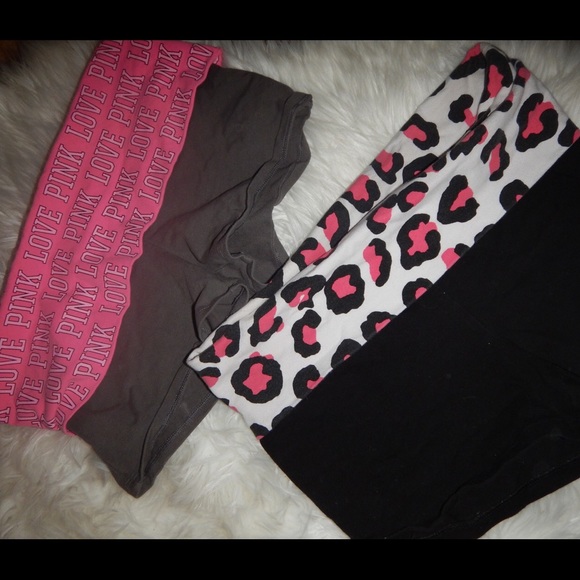 Pink yoga shorts bundle