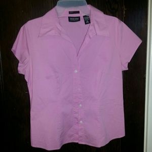 Pink new york and company shirt