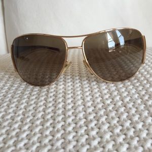 Prada gold aviators