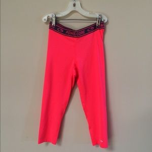 Hot Pink running capris XS