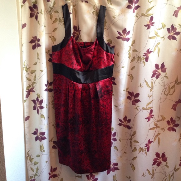 Fashion Bug sz 20 Black and Red dress
