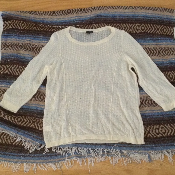 Ann Taylor White Sweater