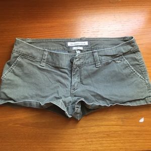 Abercrombie and Fitch olive shorts