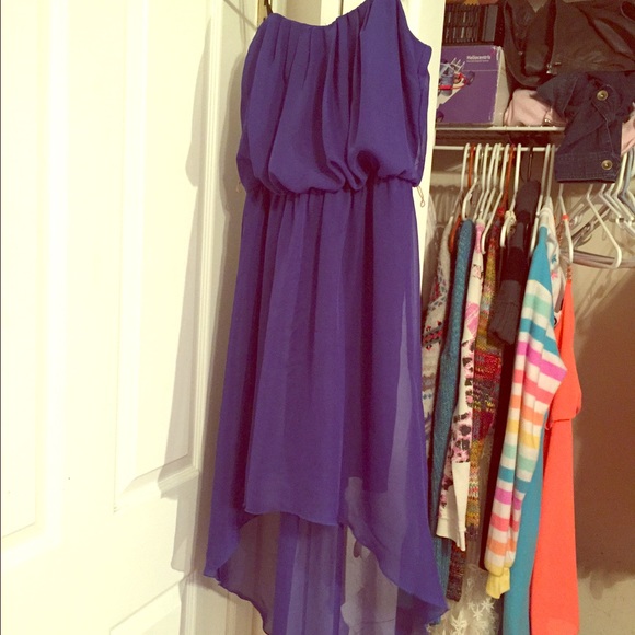 A blue/navy high low dress - Picture 1 of 2