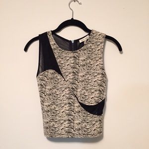 Silence+Noise b&w crop top