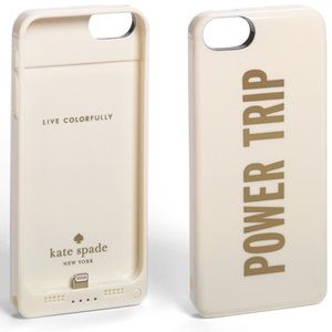 Kate Spade 'Power Trip' iPhone 5 Case & Charger
