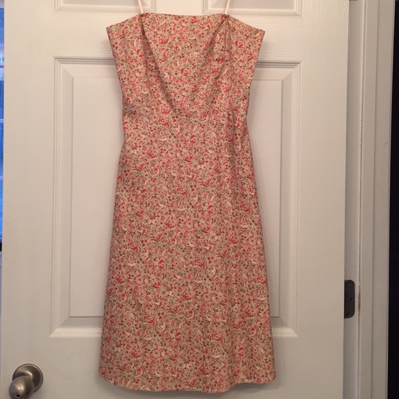 Ann Taylor strapless fit and flare dress