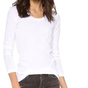 White LnA Long Sleeve Tee