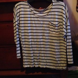 Stripped shirt with pocket