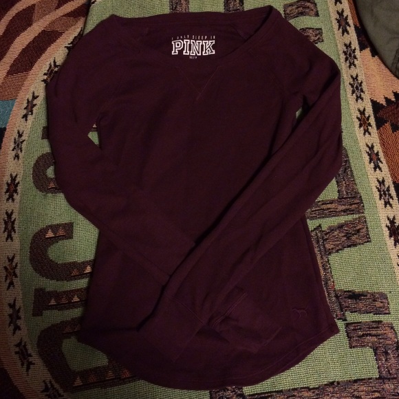 Victoria's Secret long sleeve maroon shirt