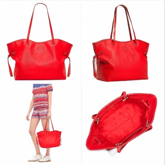 Authentic Tory Burch Marion E/W Slouchy Tote - Picture 2 of 4