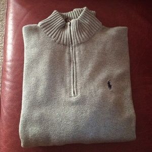 Polo mens size medium sweater zip