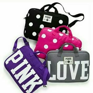 Pink laptop bag
