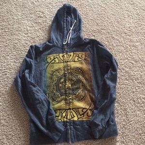 Obey mens zip hoodie size Medium