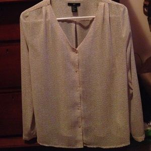 Cute chiffon button down top