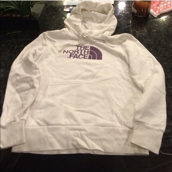 White north face sweater
