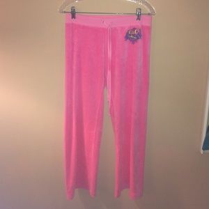 Juicy couture velour track suit pants