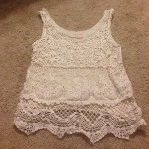 Lace tank top