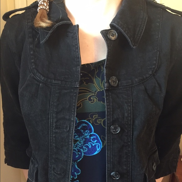 Jackets & Blazers - Motto black denim jacket