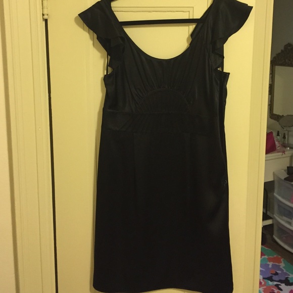 Silk little black dress