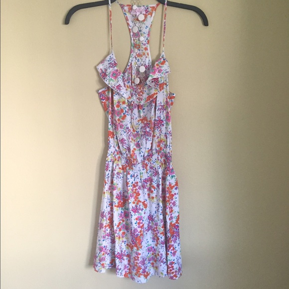 Parker flowery razor back dress