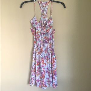 Parker flowery razor back dress