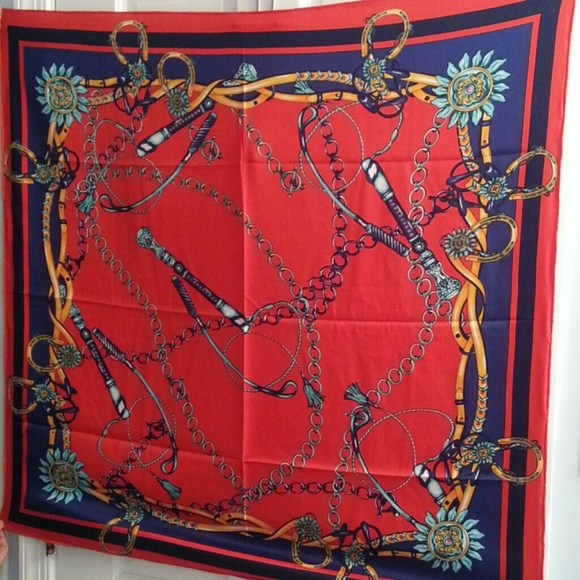 100% silk scarf