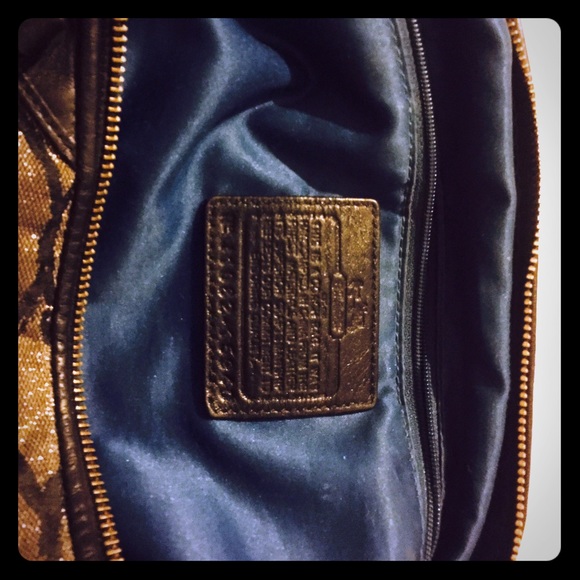 Beautiful black on black Coach bag!