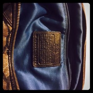 Beautiful black on black Coach bag!