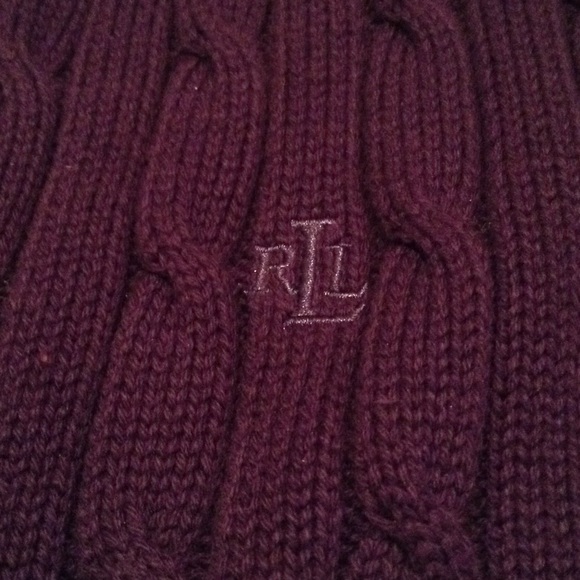 Purple cable sweater (Ralph Lauren ) - Picture 2 of 3