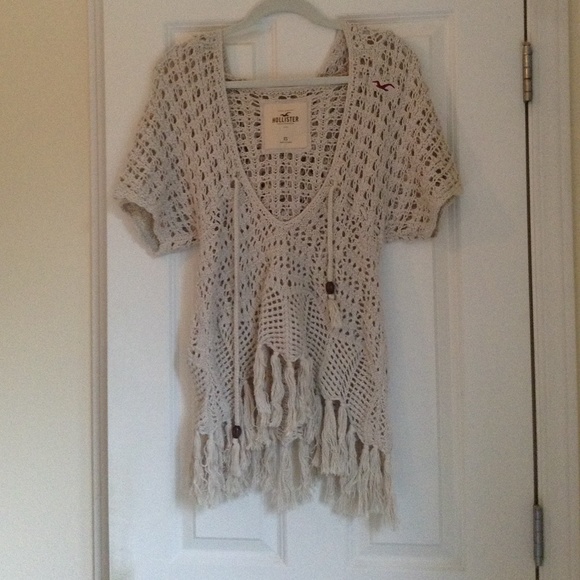 Knit beach coverup/ sweater