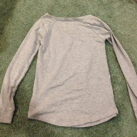 Laced gray sweater - Picture 2 of 3