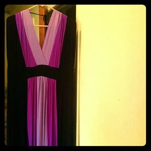 Long black colored dress