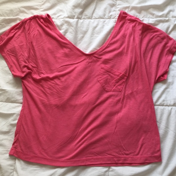 Pink Tee with Pocket