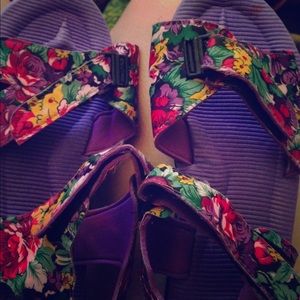 Purple sandals