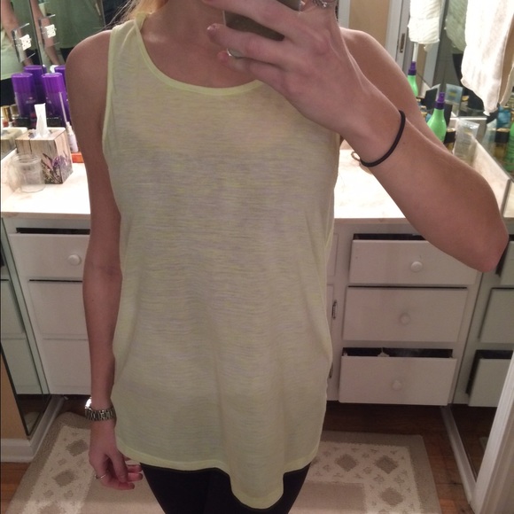 Neon yellow tank top