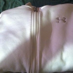 White under armour zip up jacket