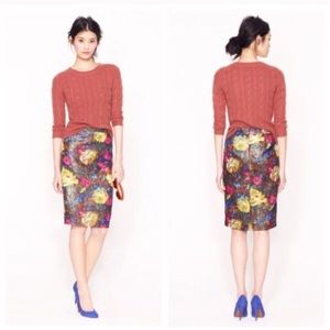 Collection No 2 pencil skirt in floral brocade