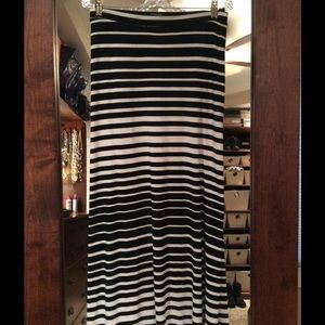Black & White Maxi Skirt