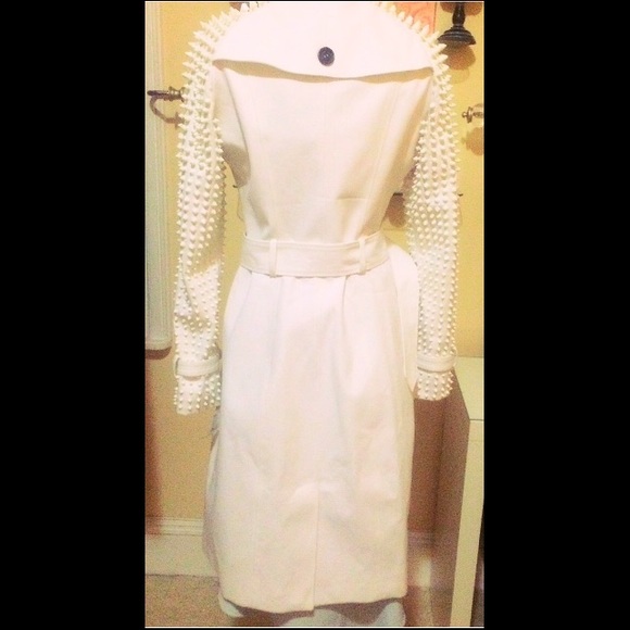 BURBERRY PRORSUM  🔱white studded trench 💋RARE 💋 - Picture 2 of 8