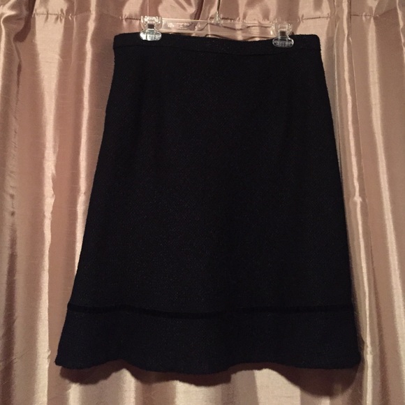 Black Wool Skirt ~ Gap