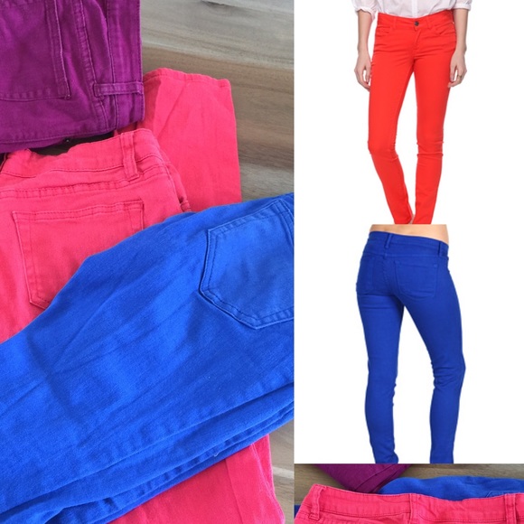 3 Colored Denim Jeans